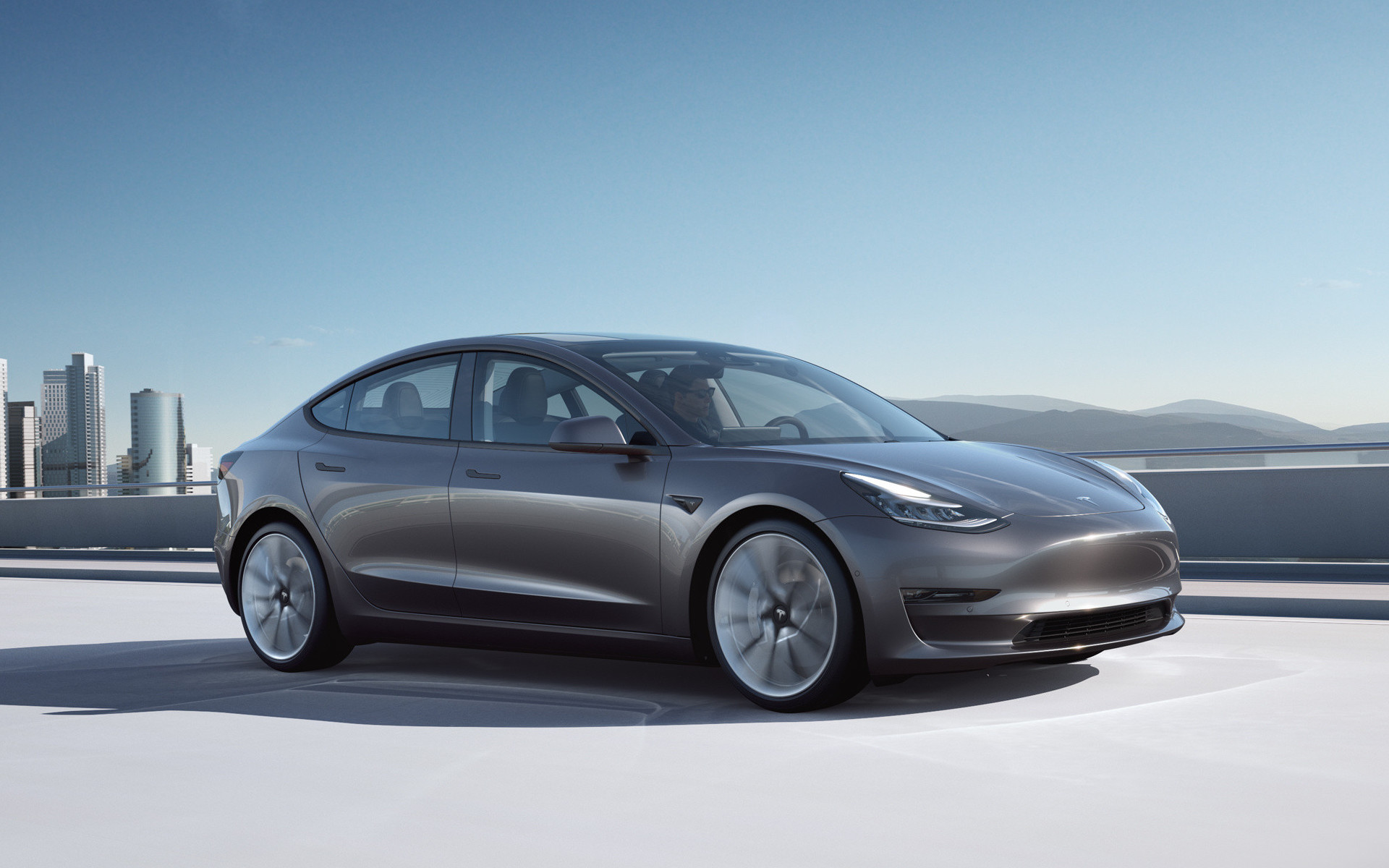 Tesla Model 3 grey 2021