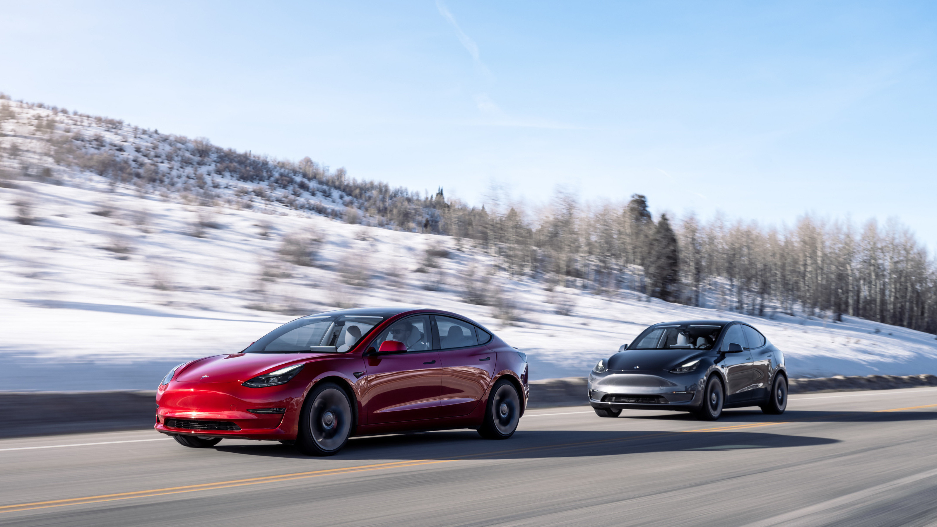 Tesla Model 3 and Y winter
